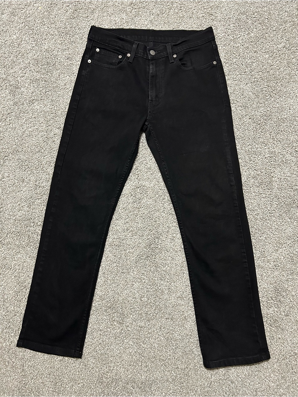 Levi's 514 Men's Size 31x30 Black Straight Fit Jeans